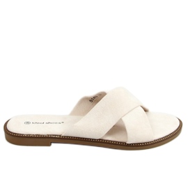 BM Alyson Beige női kereszt alakú papucs bézs BM Alyson Beige női kereszt alakú papucs bézs