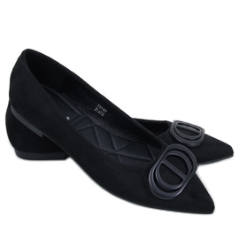 Arte Black balerinák mandulás lábujjakkal fekete