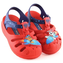 Kényelmes gyerekszandál illatos piros Paw Patrol Zaxy JJ385044 01GR22BR