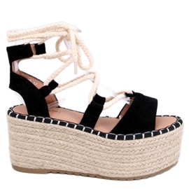 BM Marge Black ékes espadrillák fekete