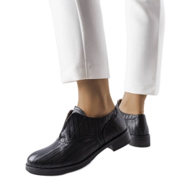 Bézs brogues LS5379 Taupe fekete