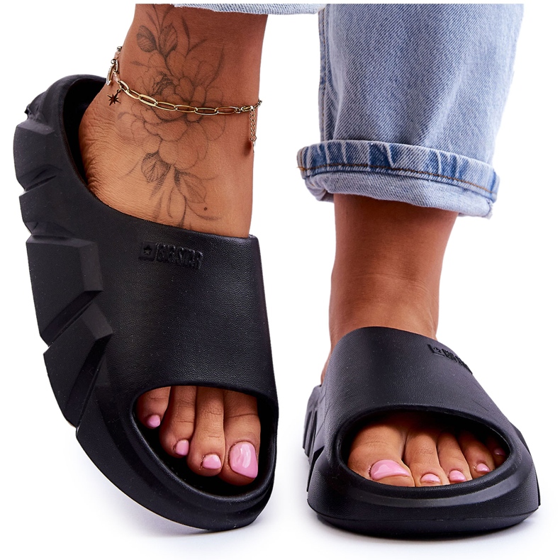 Női könnyű hab Big Star papucs LL274594 fekete