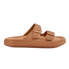 Női világos hab papucs Barna Cleve