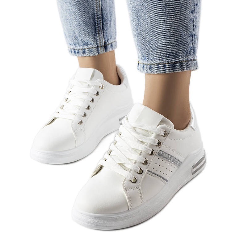 Lanoie fehér platform tornacipő