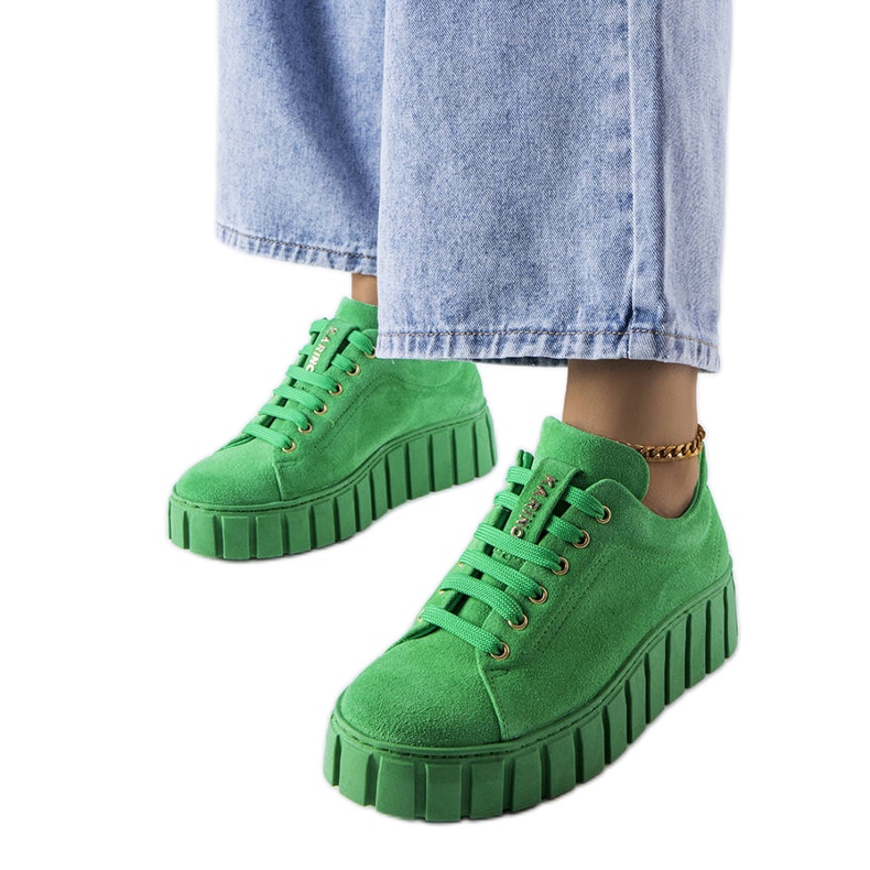 Karino zöld velúr cipő