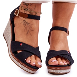 Női ékszandál Fekete Veenus