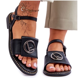 Női klasszikus szandál S.Barski KV-2775-45 Fekete Női klasszikus szandál S.Barski KV-2775-45 Fekete