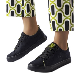 Big Star LL274247 fekete szövet tornacipő