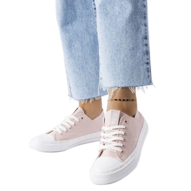 Bézs áttört tornacipő Big Star LL274015 Bézs áttört tornacipő Big Star LL274015