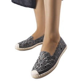 Szürke áttört espadrillák a Lamarre-től