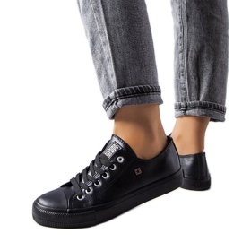 Big Star V274871 fekete öko-bőr tornacipő Big Star V274871 fekete öko-bőr tornacipő