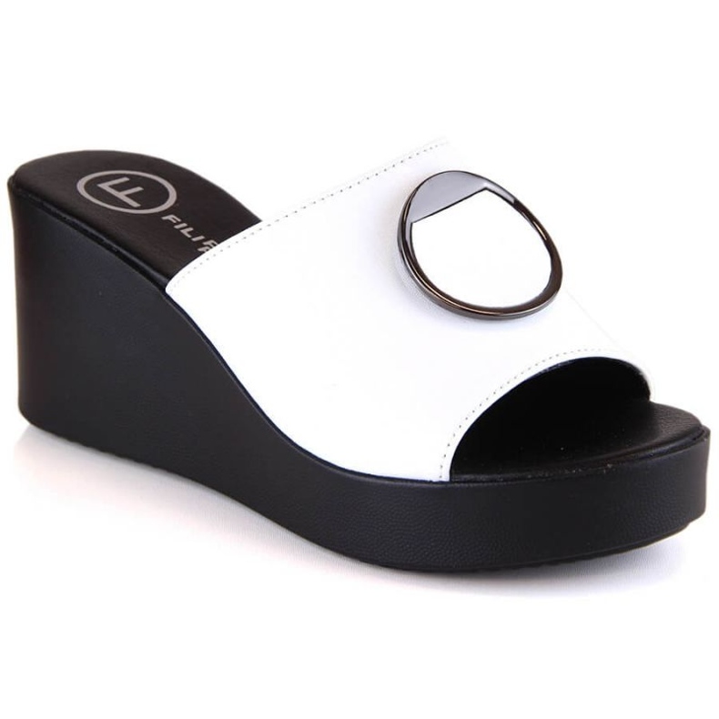 Filippo DK4610 fehér bőr éköszvérek