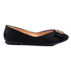 W. Potocki Fekete velúr balerinák díszítéssel a Potockitól