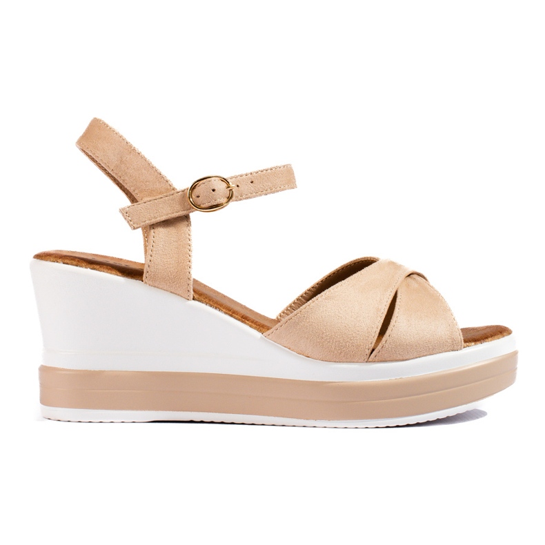 Női bézs Shelovet ékszandál