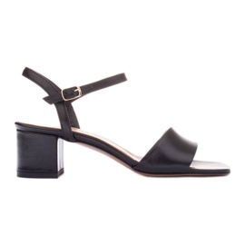 Marco Shoes Midi sarkú szandál fekete Marco Shoes Midi sarkú szandál fekete