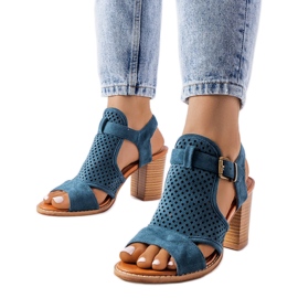 Evento Courtois áttört szandál kék