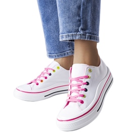 Fehér és rózsaszín platformos tornacipő a Bois-tól