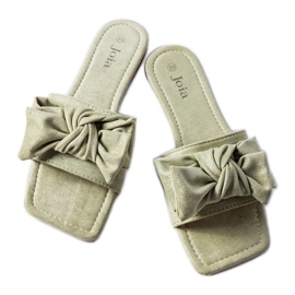 Zöld elegáns csúszdák masnival a Thériaulttól Zöld elegáns csúszdák masnival a Thériaulttól