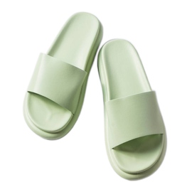 Zöld papucs a Paquette platformon Zöld papucs a Paquette platformon