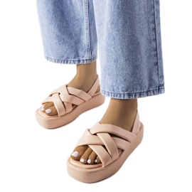 Pink Horseshoe platform szandál rózsaszín