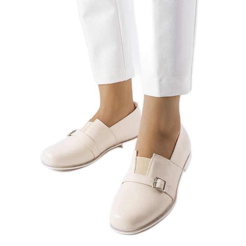 Felosa bézs brogues bőr talpbetéttel