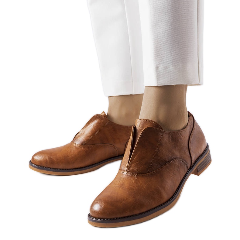 Bézs brogues LS5379 Camel barna Bézs brogues LS5379 Camel barna