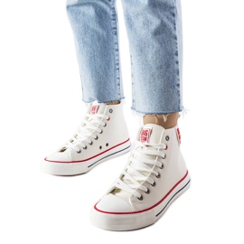 Fehér boka tornacipő Big Star JJ274132 Fehér boka tornacipő Big Star JJ274132