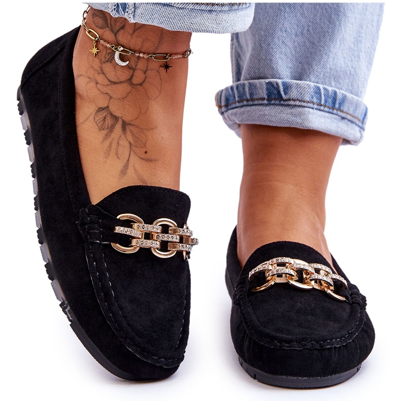 Női velúr cipők, fekete Sorento