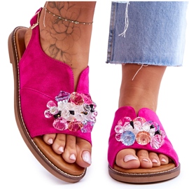 Vinceza Női fukszia Mersea köves velúr szandál rózsaszín Vinceza Női fukszia Mersea köves velúr szandál rózsaszín