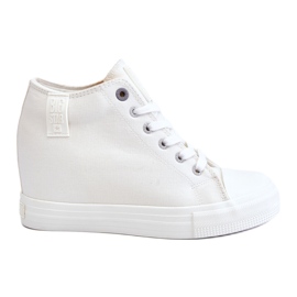 Hidden Wedge High Sneakers Big Star LL274035 fehér