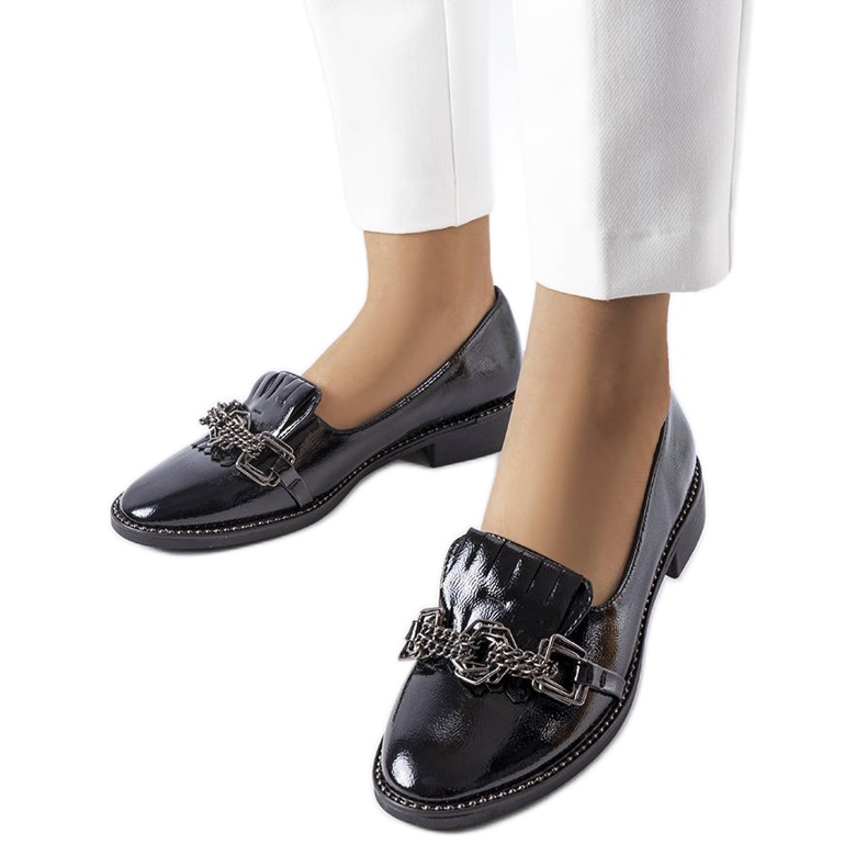 Butternut fekete lakkozott cipő