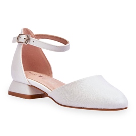 PE1 Gyermek alacsony sarkú szandál világos ezüst Nelly fehér