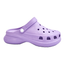 PG2 Crocs habos öszvérek vaskos talppal, lila Katniss ibolya