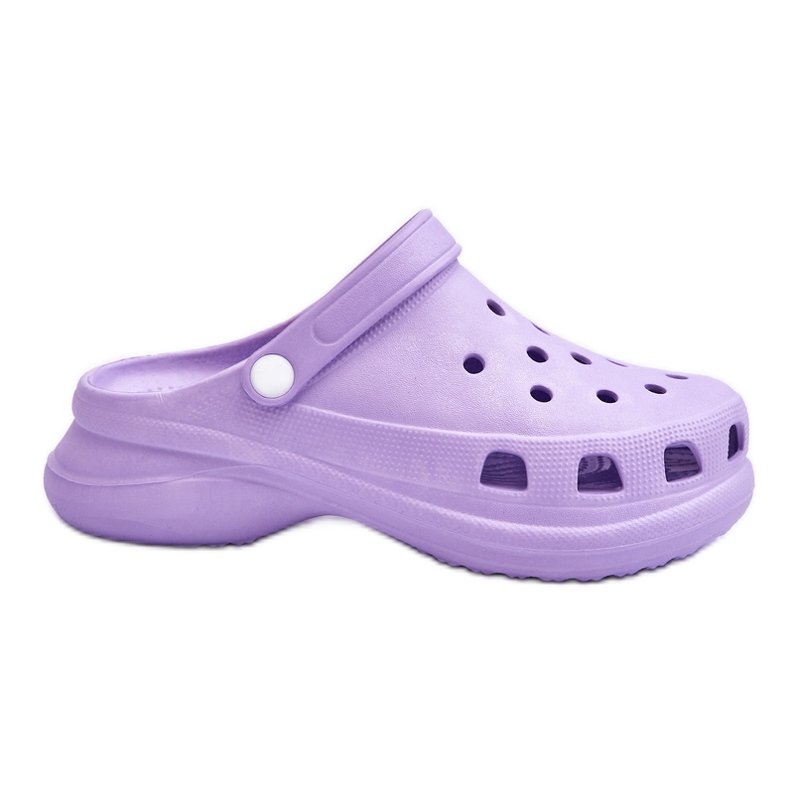 PG2 Crocs habos öszvérek vaskos talppal, lila Katniss ibolya