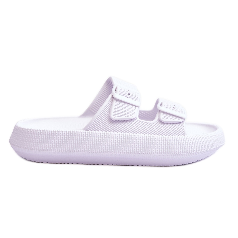 Női hab papucs csíkokkal, fehér Sharmen