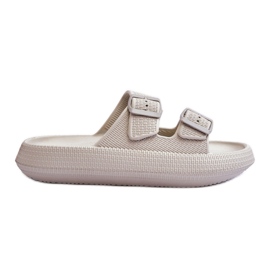 Női habpapucs csíkokkal, világosszürke Sharmen Női habpapucs csíkokkal, világosszürke Sharmen