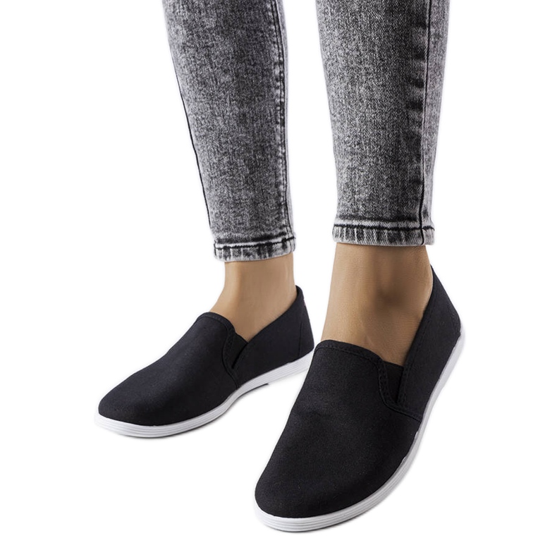 Quincy fekete textil tornacipő