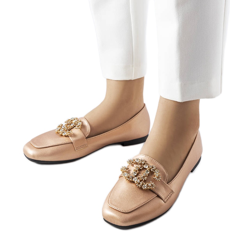 Arany naplopók strasszokkal a Neuer cégtől aranysárga