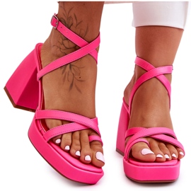 FS1 Divatos Pink Secret Rose magassarkú és platformszandál rózsaszín FS1 Divatos Pink Secret Rose magassarkú és platformszandál rózsaszín