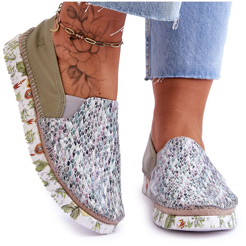 Női bőrcipő Maciejka 03512-51 zöld