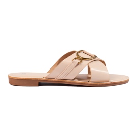 Női bézs Shelovet papucs