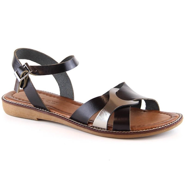 Lapos szandál Potocki W RS64012 fekete