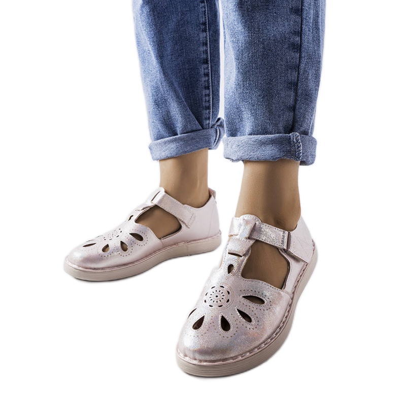 Bézs brogues LS5379 Taupe