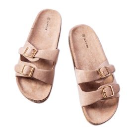 Goodin Bézs csúszdák parafa talppal a Cincinna-tól Goodin Bézs csúszdák parafa talppal a Cincinna-tól