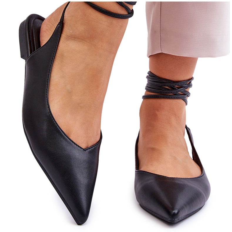 WS1 Női Tied Point Balerina Black Turriso fekete
