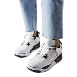 Fehér tornacipő Malas kombinált anyagokból