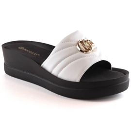 Ékes papucs Potocki W YQ21001 WOL159C fehér Ékes papucs Potocki W YQ21001 WOL159C fehér