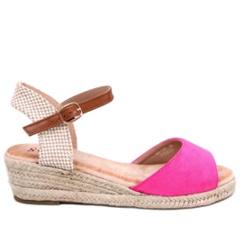 Eakes Fuchsia ék alakú espadrill szandál rózsaszín Eakes Fuchsia ék alakú espadrill szandál rózsaszín