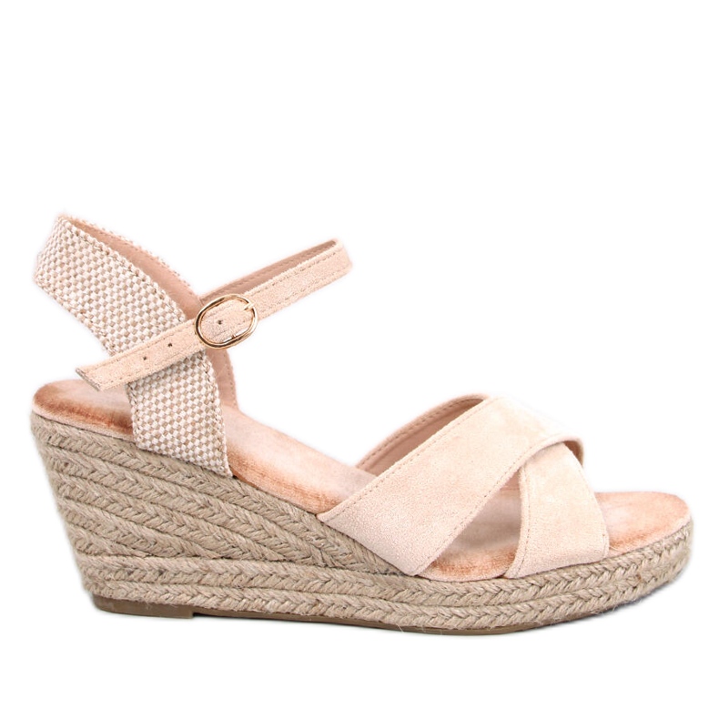 Willa Beige espadrille ékszandál bézs