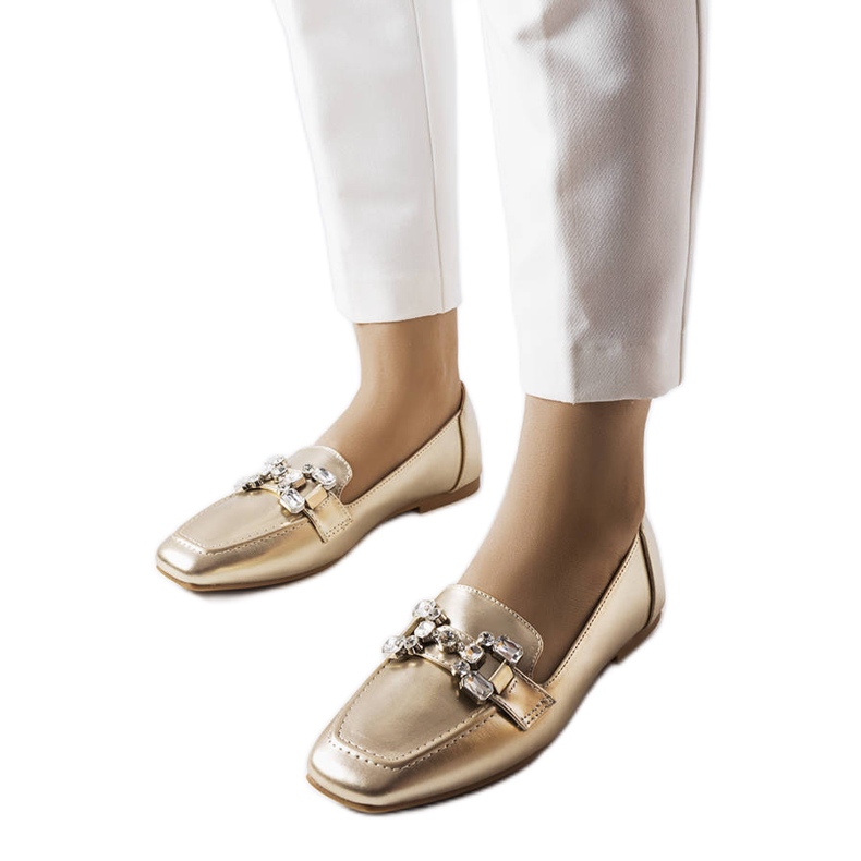 Arany naplopók cirkóniával aranysárga